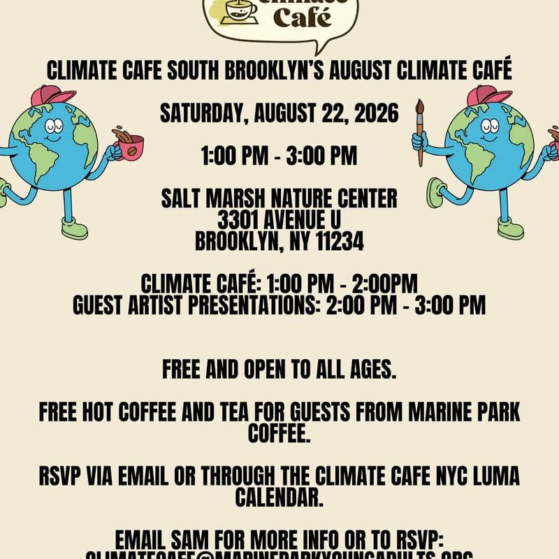 Cover Image for Climate Cafe South Brooklyn's August Cafe