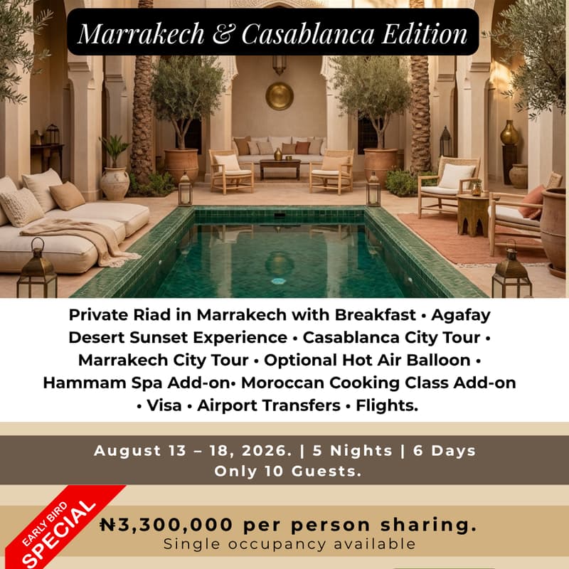 Cover Image for Morocco Riad Escape - Marrakech & Casablanca Edition