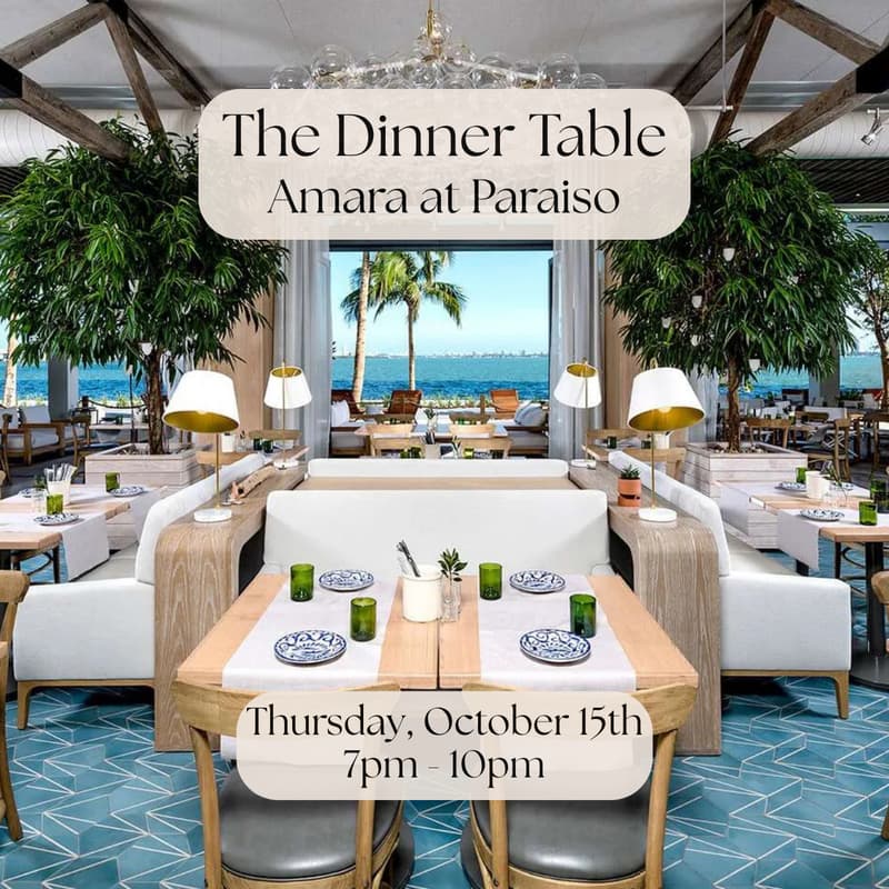 Cover Image for The Dinner Table at Amara (Edgewater)