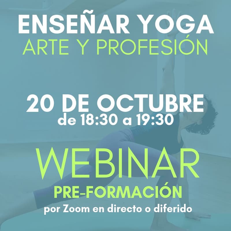 Cover Image for Webinar Enseñar Yoga_Arte y profesión
