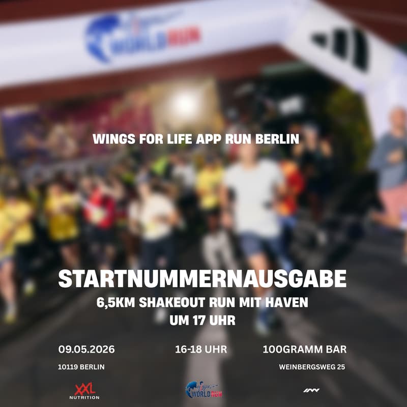 Cover Image for STARTNUMMERNAUSGABE WINGS FOR LIFE APP RUN BERLIN