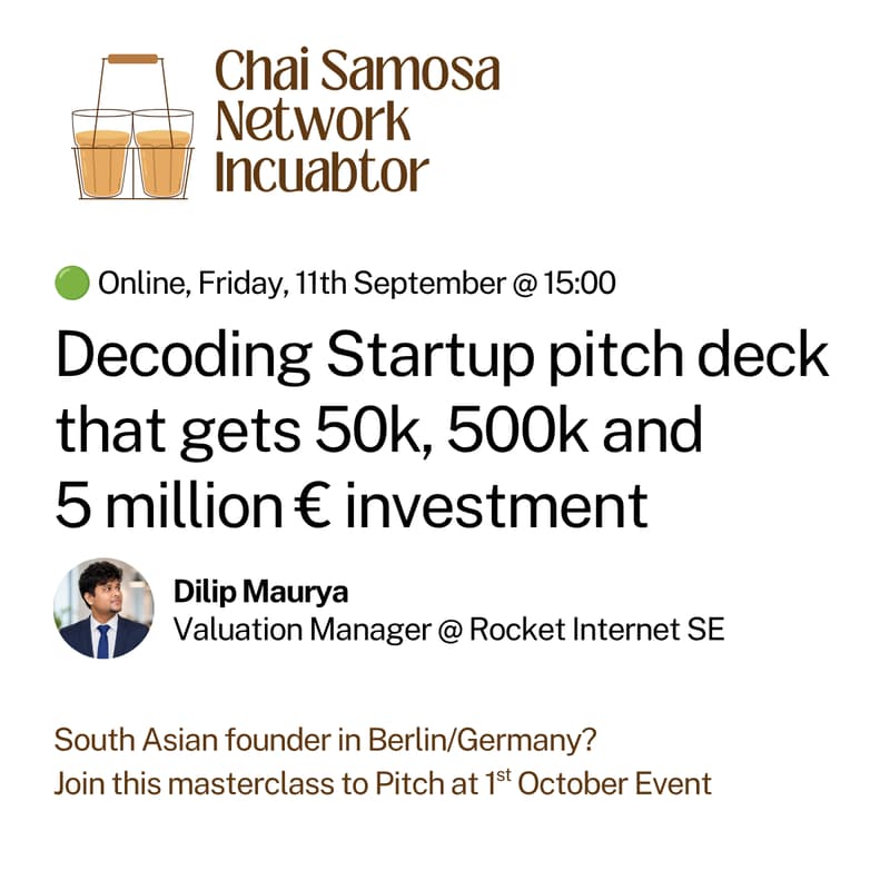 Cover Image for Decoding Startup pitch deck that gets 50k, 500k and 5 million € investment