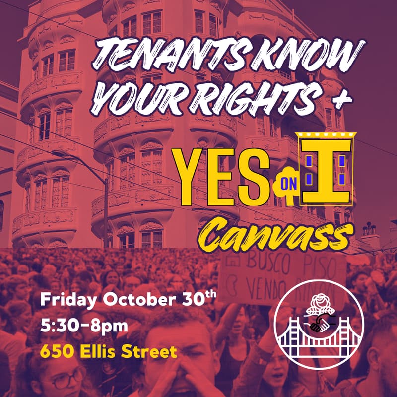 Cover Image for Tenants Know Your Rights + Yes on I Canvass