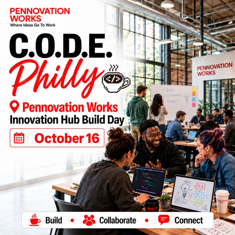 Cover Image for C.O.D.E. @ Pennovation Works — Innovation Hub Build Day