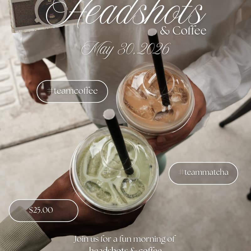 Cover Image for Headshots & Coffee