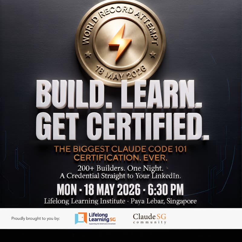 Cover Image for ClaudeSG #004: Build, Learn & Get Certified