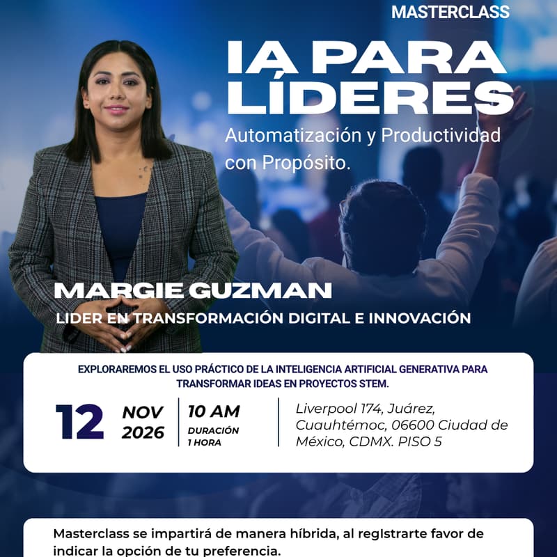 Cover Image for IA para Líderes: Automatización y Productividad con Propósito.