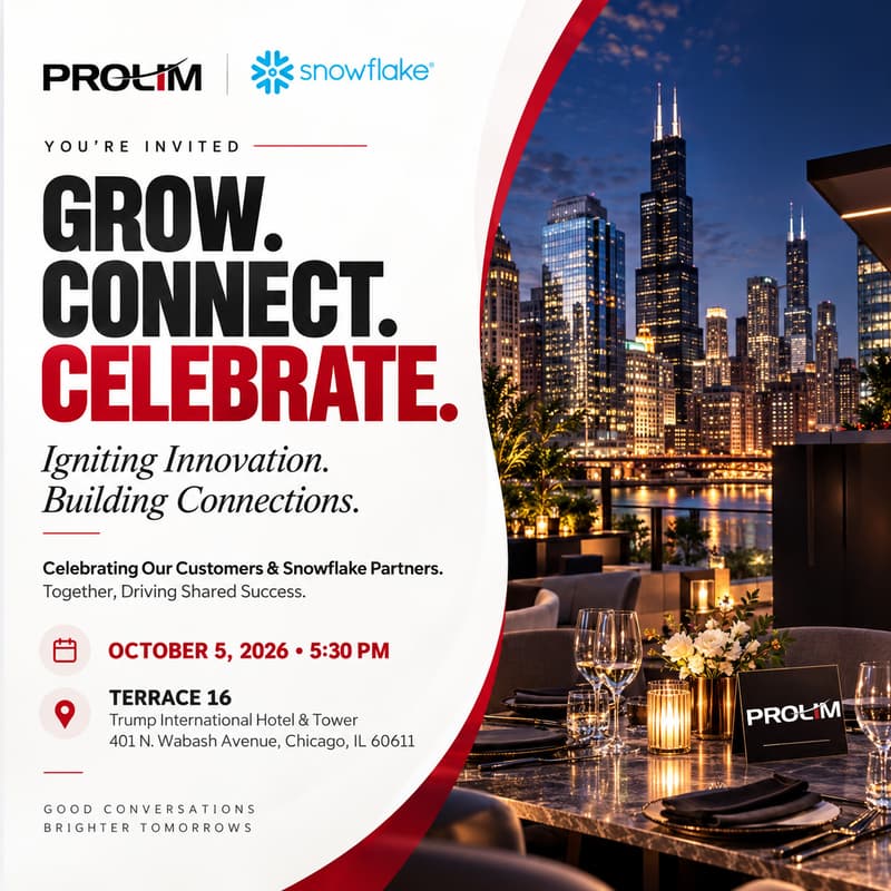 Cover Image for Snowflake World Tour Dinner with PROLIM