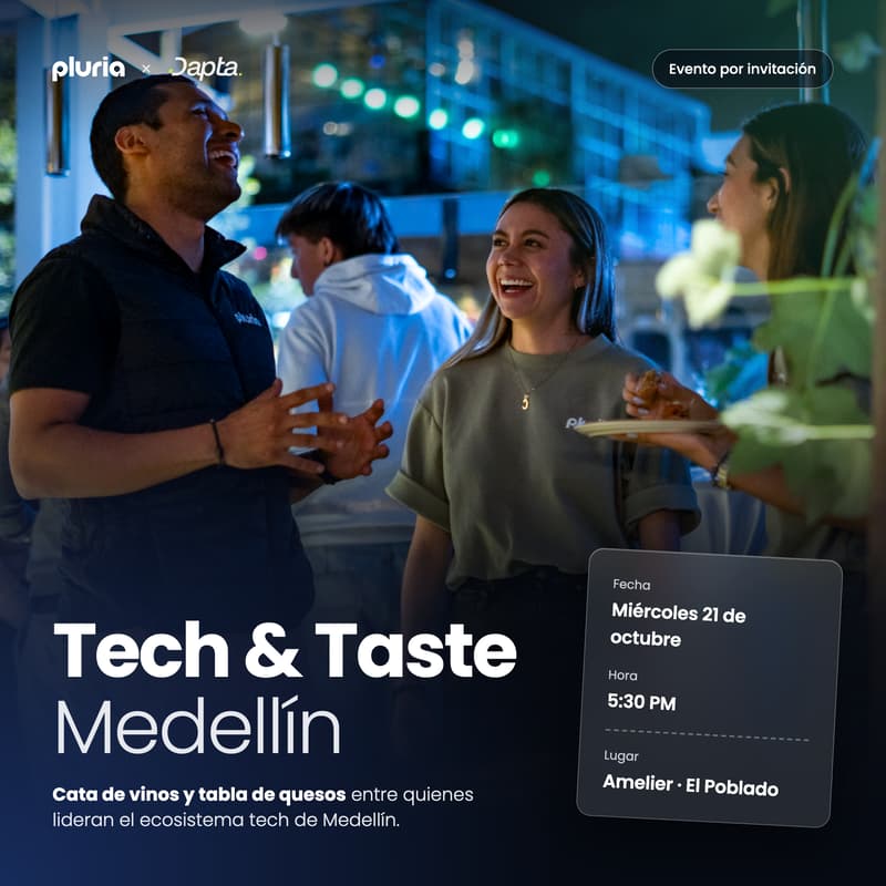 Cover Image for Tech & Taste Medellín: Vino, sabores y conversaciones entre líderes tech.