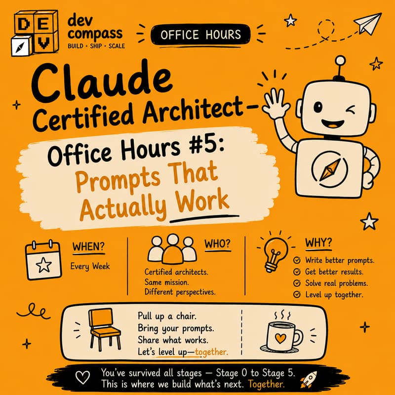 Cover Image for Claude Certified Architect — Office Hours #5: Prompts That Actually Work