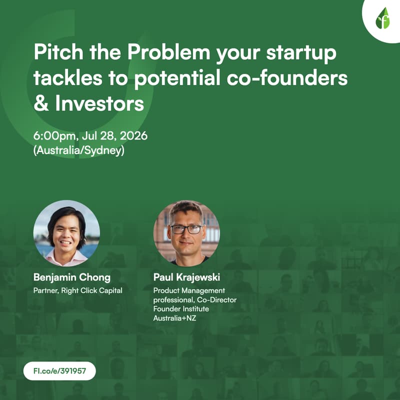 Cover Image for Pitch the Problem your startup tackles