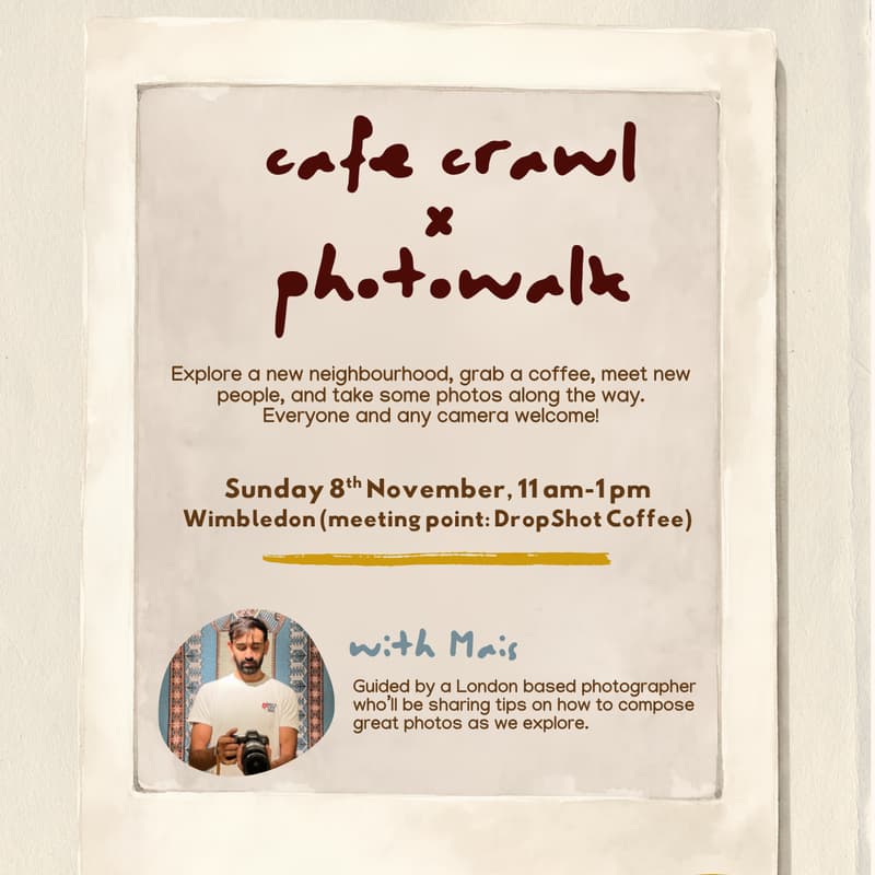 Cover Image for Cafe crawl x Photowalk