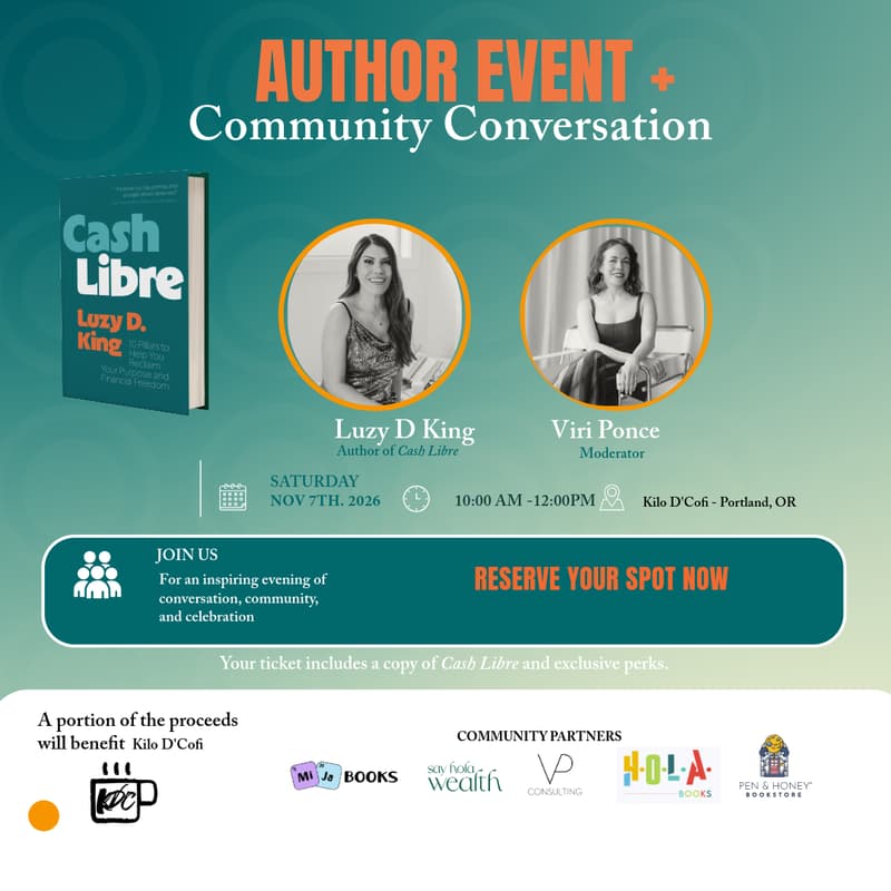 Cover Image for Author Event + Community Conversation