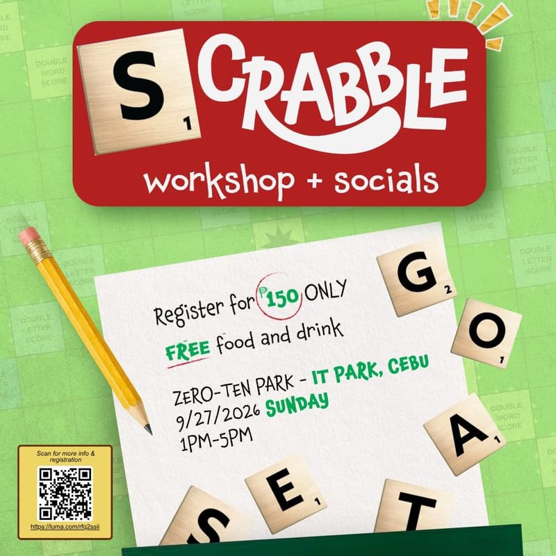 Cover Image for Cebu Scrabble 101 Workshop: The Wandering Tiles x Zero-Ten Park IT Park