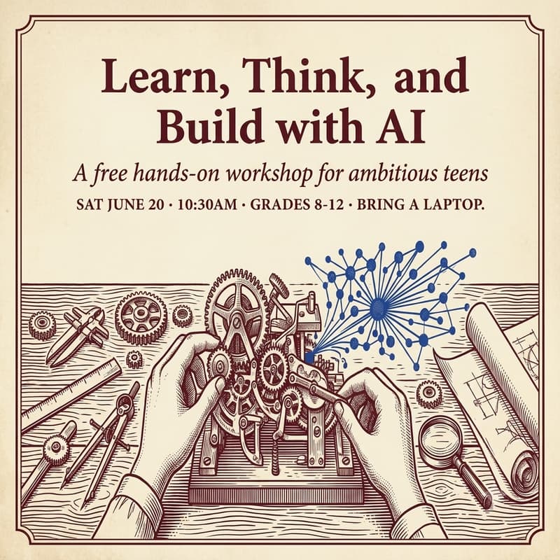 Cover Image for Think Faster, Learn Faster: An AI Workshop for Ambitious Teens