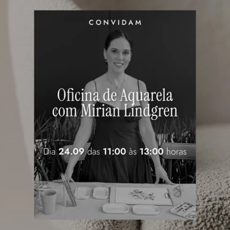 Cover Image for Oficina de Aquarela - com Mirian Lindgren