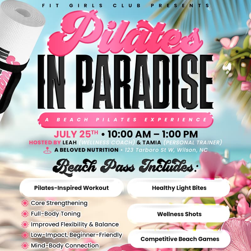 Cover Image for Pilates In Paradise 🌸☀️