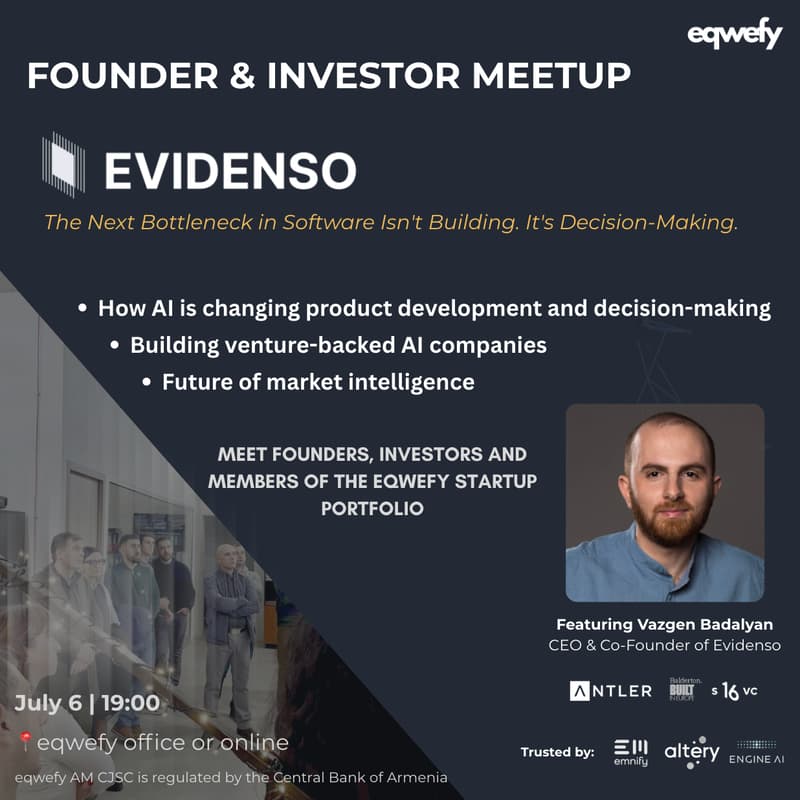 Cover Image for Founder and Investor meetup: Evidenso
