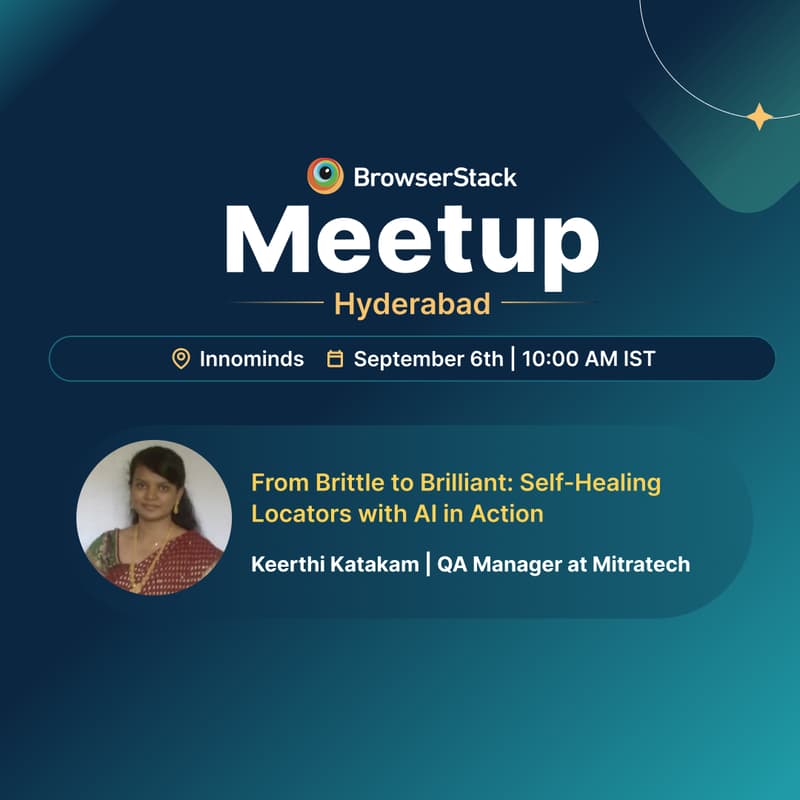 Cover Image for BrowserStack Hyderabad September Meetup