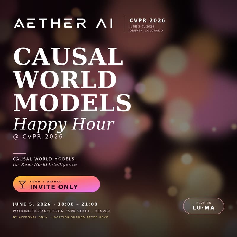 Cover Image for Causal World Model Happy Hour @CVPR | Aether AI