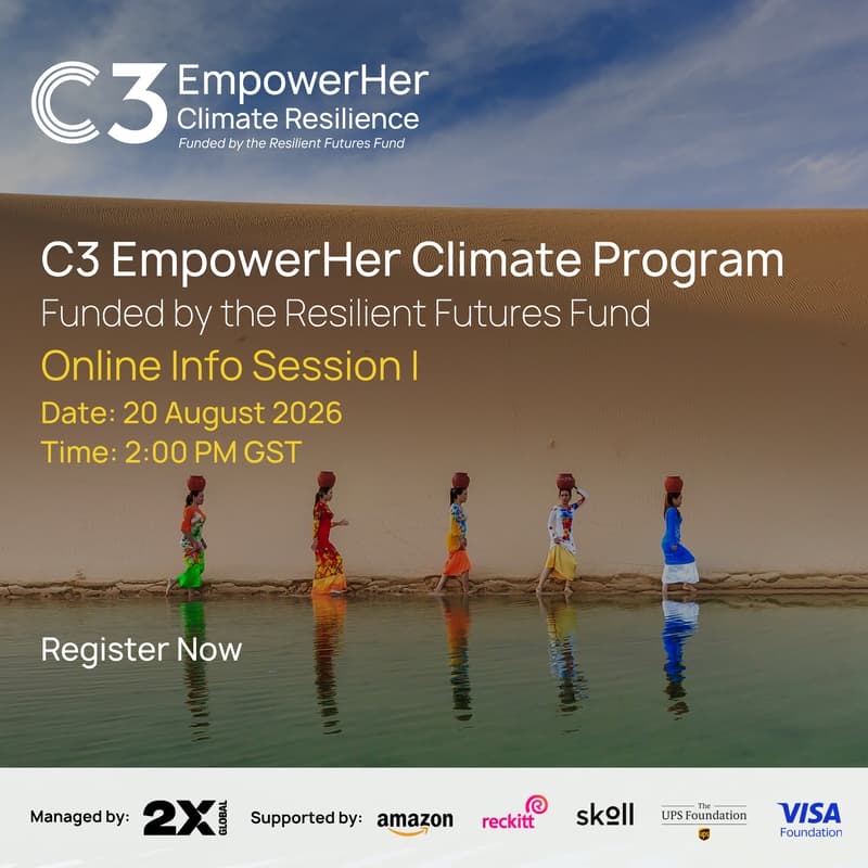 Cover Image for Info Session I: C3 EmpowerHer Climate Program, Funded by the Resilient Futures Fund