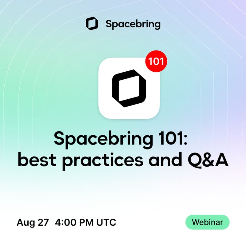 Cover Image for Spacebring 101: best practices and Q&A