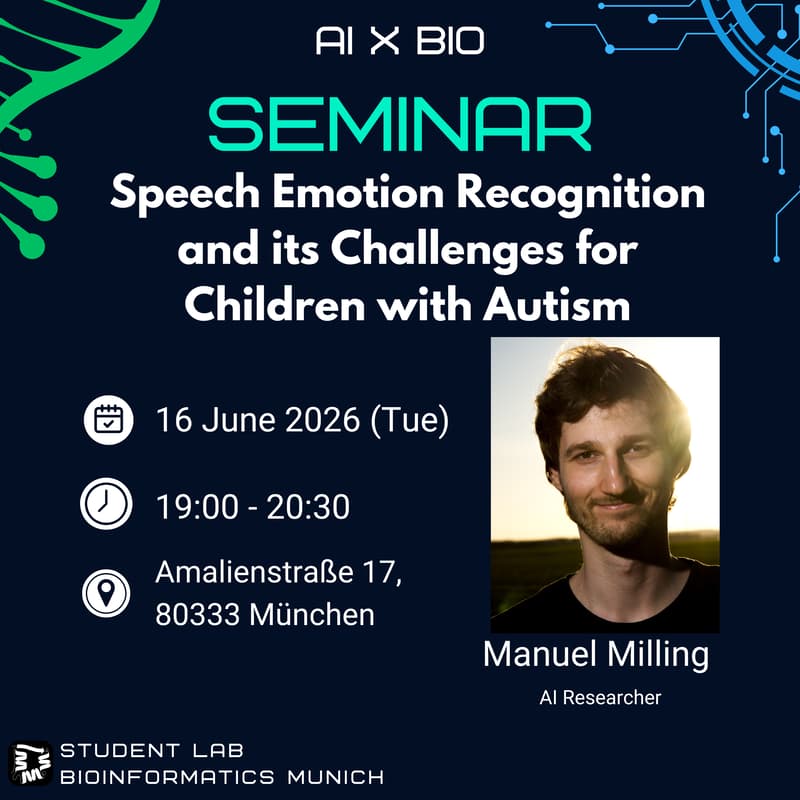 Cover Image for AI x Bio Seminar:Speech Emotion Recognition and its Challenges for Children with Autism