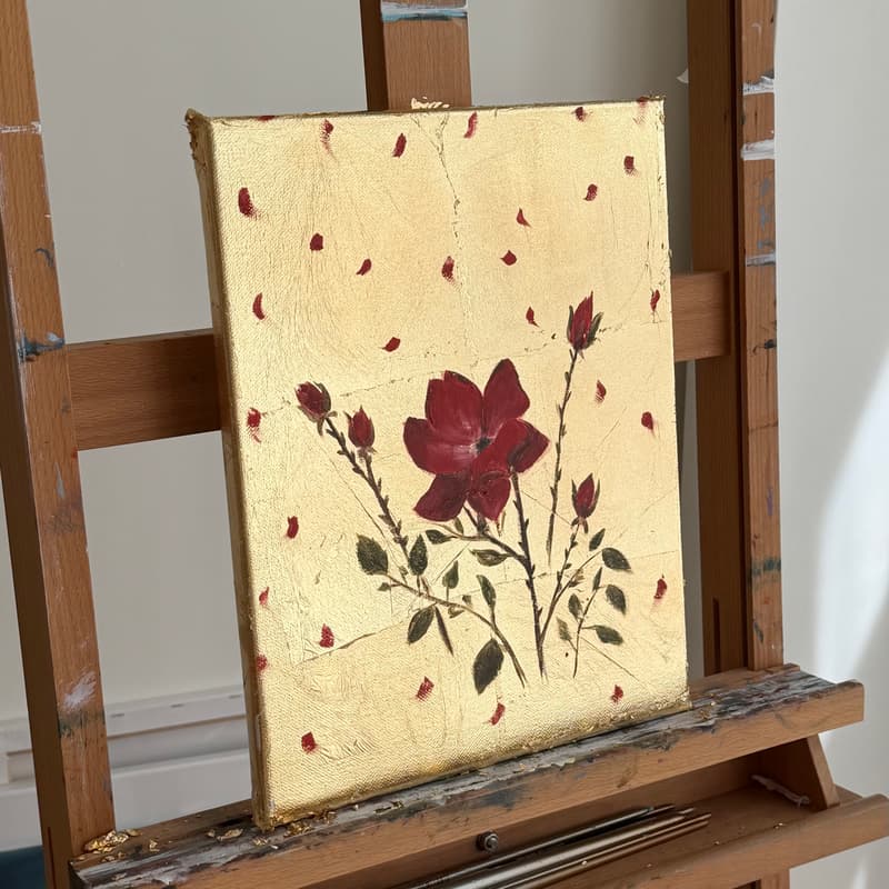 Cover Image for Gold Leaf & Acrylic Art Workshop | JUNE 20