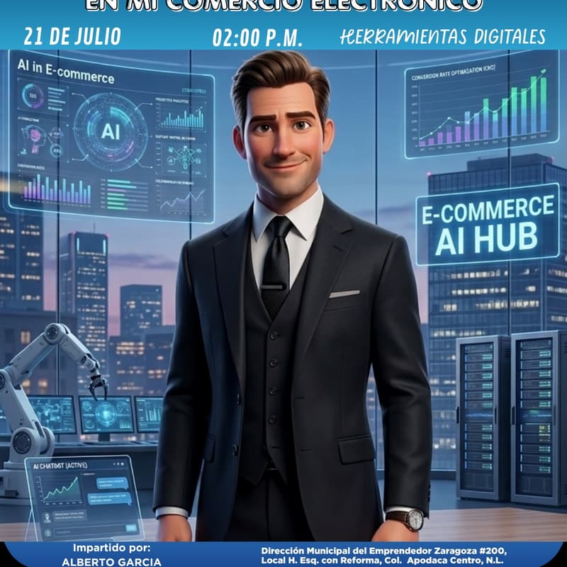 Cover Image for APLICACIÓN DE INTELIGENCIA ARTIFICIAL EN MI COMERCIO ELECTRÓNICO (PRESENCIAL)