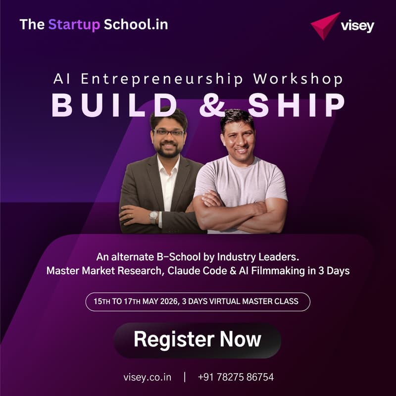 Cover Image for AI Entrepreneurship Workshop by The Startup School