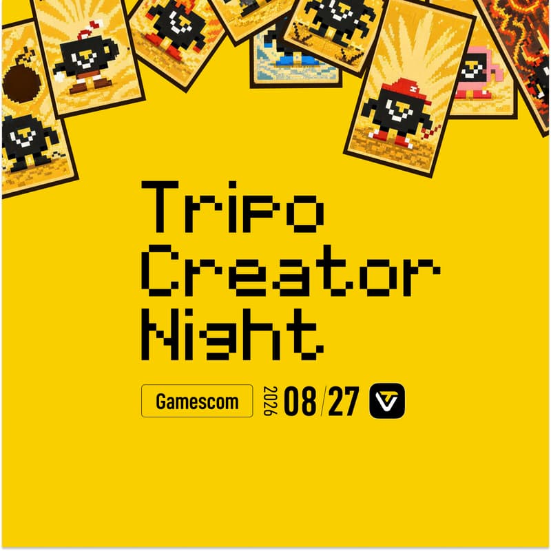 Cover Image for Tripo Creator Night at Gamescom 2026