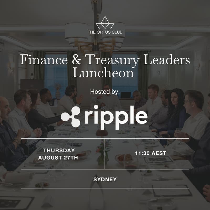 Cover Image for Finance & Treasury Leaders Luncheon in Sydney