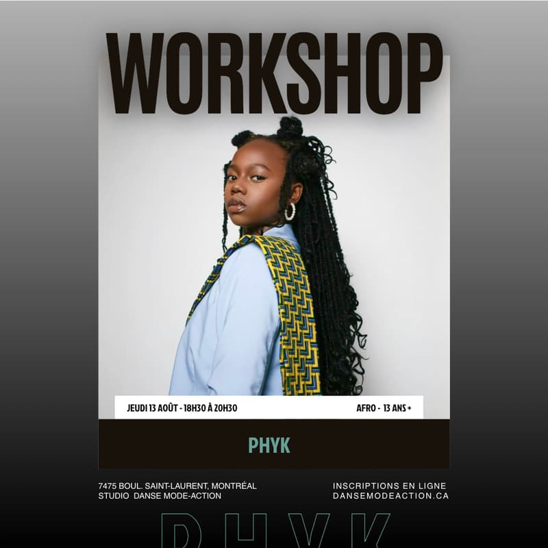 Cover Image for Phyk - Workshop Afro - 13 ans +