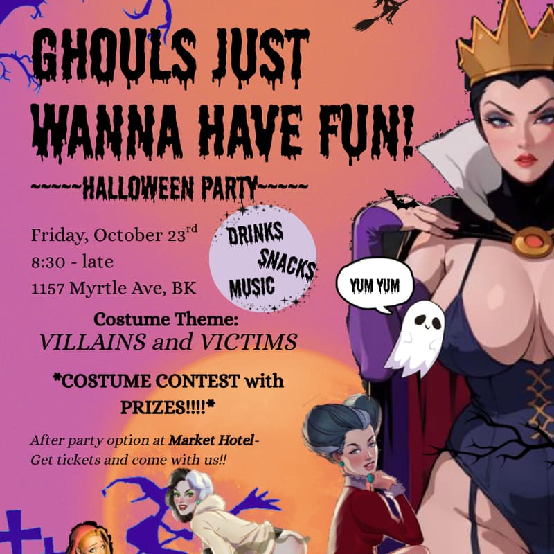 Cover Image for Ghouls Just Wanna Have Fun!- Halloween Party