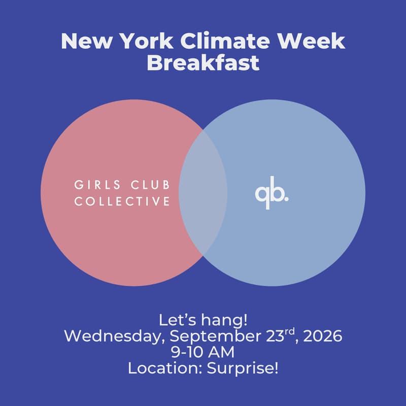 Cover Image for qb.+ GCC New York Climate Week Breakfast