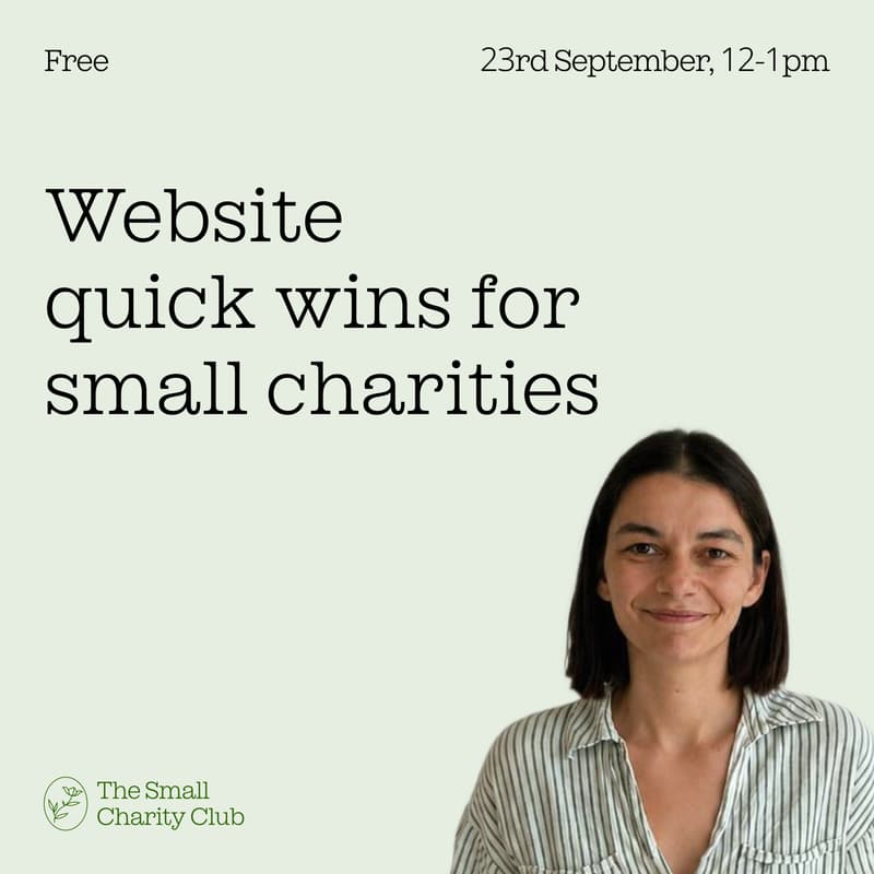 Cover Image for Website quick wins for small charities