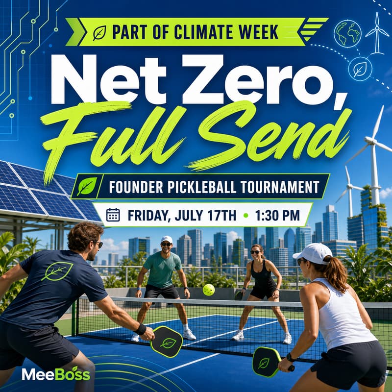 Cover Image for Net Zero, Full Send: Founder Pickleball Tournament