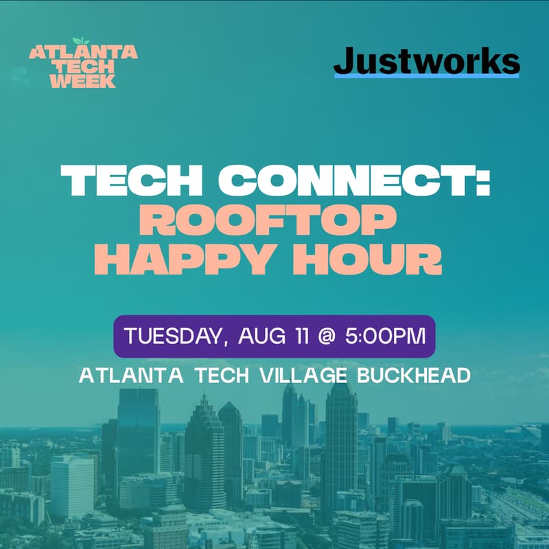 Cover Image for Tech Connect: Rooftop Happy Hour presented by JustWorks