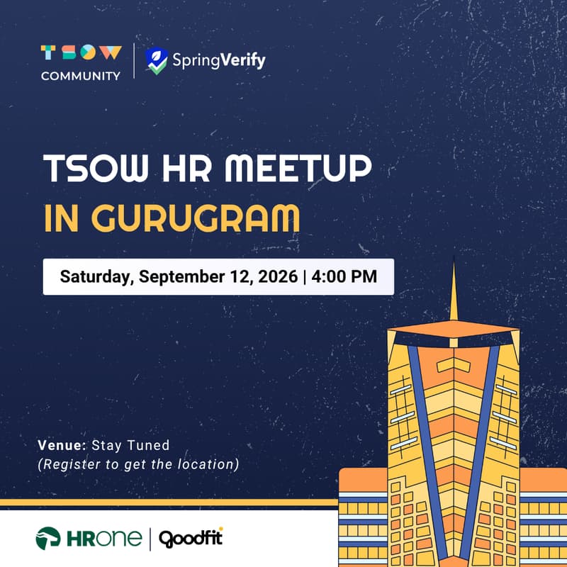 Cover Image for TSOW HR Meetup in Gurugram