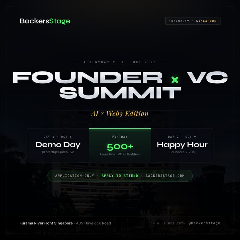 Cover Image for Founder x VC Summit: AI x Web3 Edition | Demo Day | Token2049 Week πΈπ¬