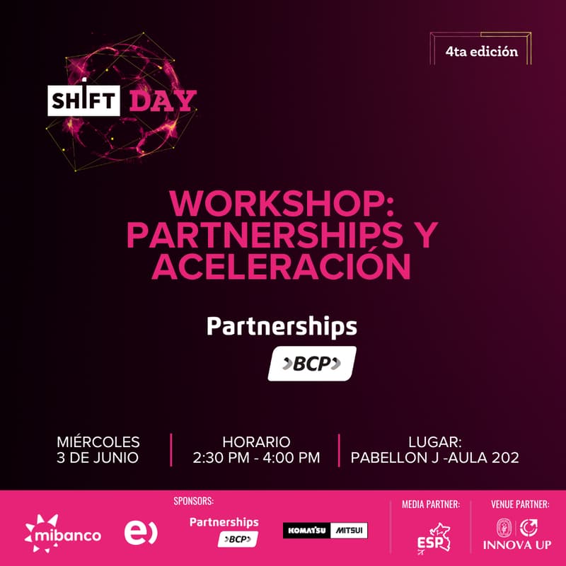 Cover Image for SHIFT DAY | Workshop: Partnerships y aceleración