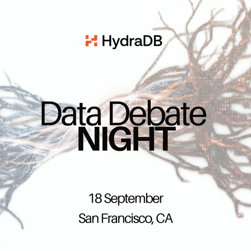 Cover Image for Data Debate Night with HydraDB