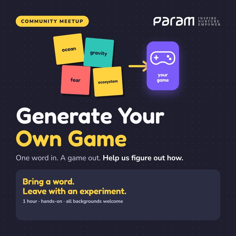 Cover Image for Generate Your Own Game: A Community Brainstorm by Param Innovation