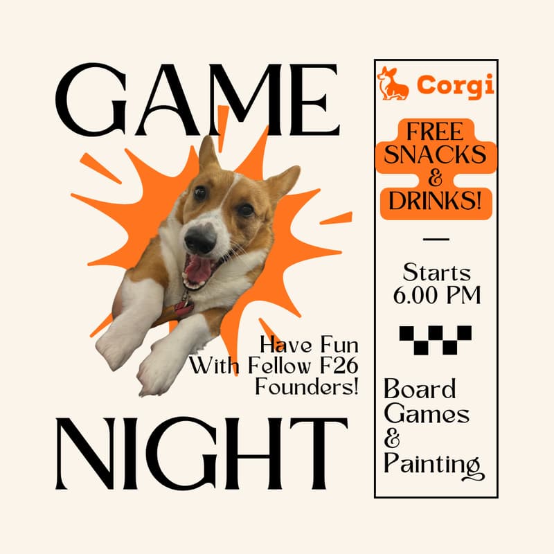 Cover Image for F26 Founders Game & Paint Night