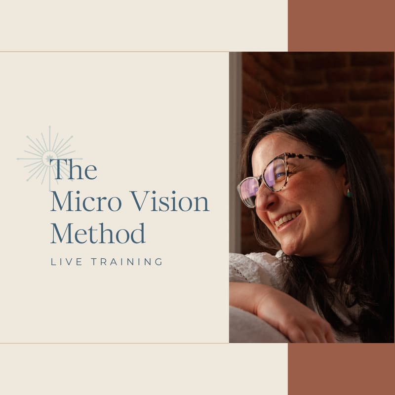 Cover Image for The Micro Vision Method: How to Shift from Overwhelmed and Uncertain to Confident and Clear