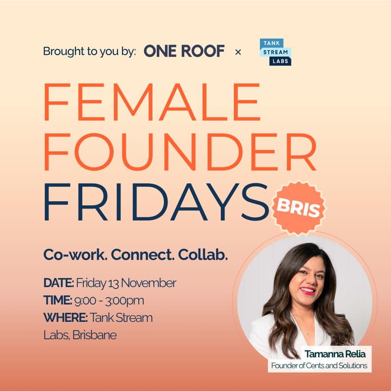 Cover Image for Female Founder Fridays - Coworking Day in Brisbane
