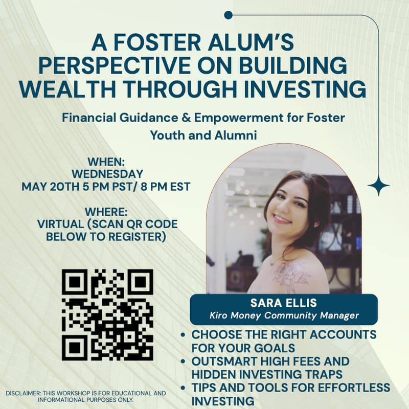 Cover Image for A Foster Alum's Perspective on Growing Wealth through Investing