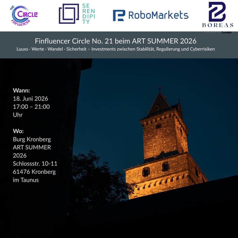 Cover Image for Finfluencer Circle No. 21 - ART SUMMER 26 I Burg Kronberg