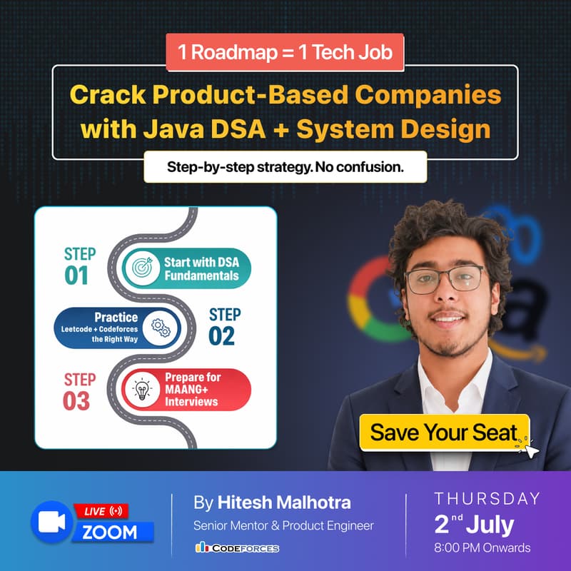 Crack Product-Based Companies with Java DSA + System Design | ft ...