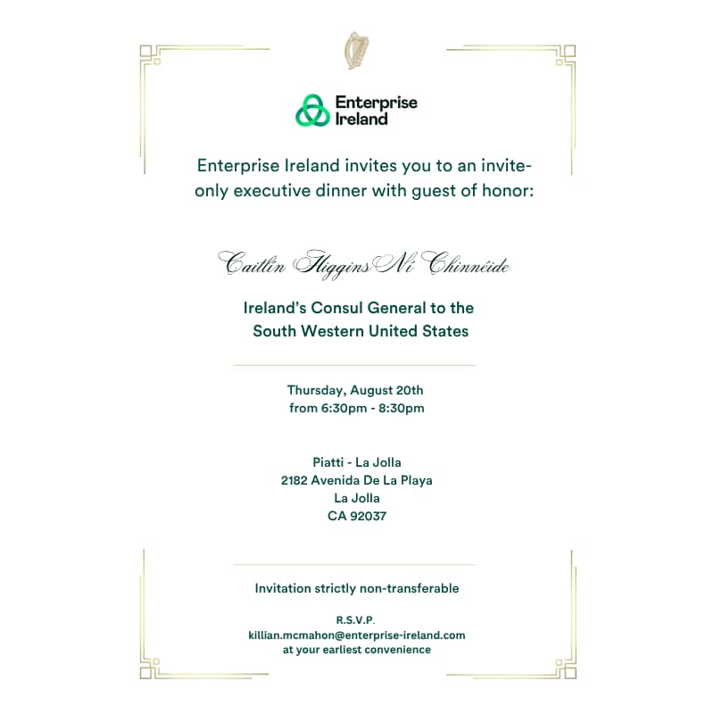 Cover Image for Enterprise Ireland Dinner